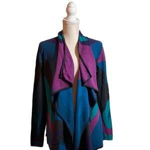 Tribal Colorful Long Cardigan Size Large